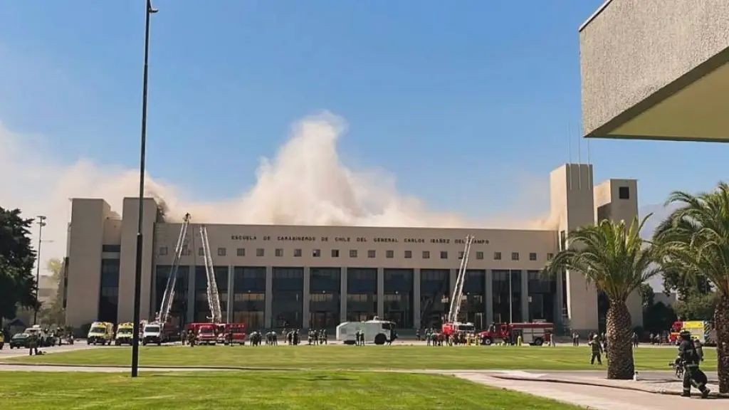Incendio Escuela de Carabineros 
