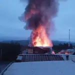 Fatal incendio en Nacimiento, Cedida