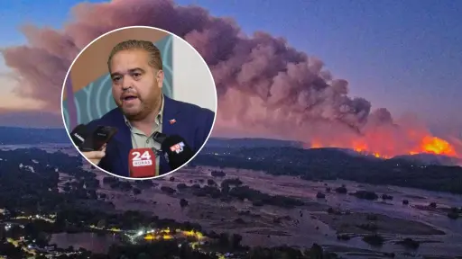 Es muy ingenuo pensar que no son provocados: Gobernador del Biobío advierte sobre incendios forestales: 