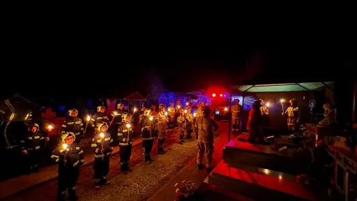 Cuarta Compañía de Bomberos de Nacimiento inicia aniversario con emotiva romería en honor a sus mártires