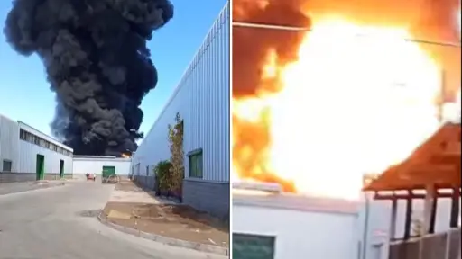  Explosiones destruyen galpones de una fábrica agrícola de Paine