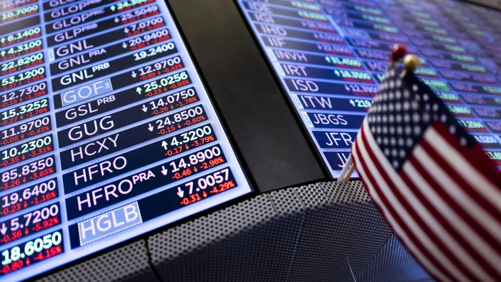 Fotografía de este lunes de indicadores en la Bolsa de Nueva York (EE, UU