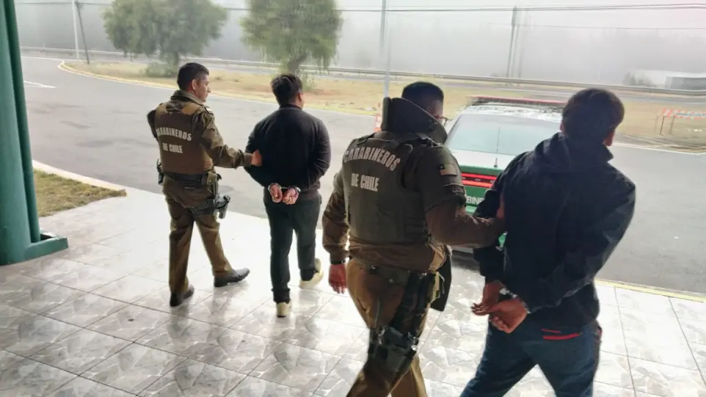 Detenidos por Carabineros del Retén Saltos del Laja,, Cedida