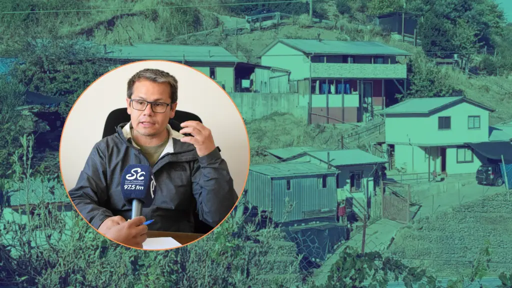 San Rosendo cerro la antena peligro de derrumbe vecinos 