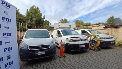Desbaratan organización criminal dedicada al robo de cables en la Región del Biobío