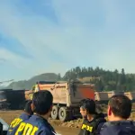 Despliegue policial en Rucalhue., Cedida