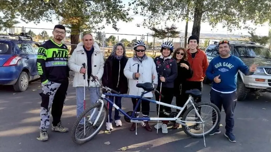 Fundación Ciegos Con Temple invita a cicletada familiar inclusiva este sábado en Los Ángeles, cedida