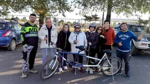 Fundación Ciegos Con Temple invita a cicletada familiar inclusiva este sábado en Los Ángeles
