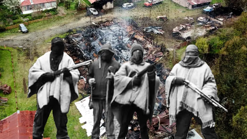 Capturan a Federico Astete Catrileo presunto líder de la Resistencia Mapuche Lafkenche en Cañete, cedida