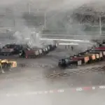 Central Rucalhue - Ataque incendiario, Diario La Tribuna