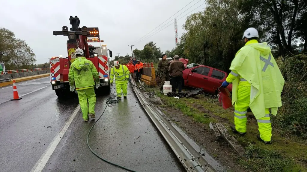 Adulto mayor resulta herido tras colisión en Ruta 5 Sur de San Carlos, Municipalidad de San Carlos