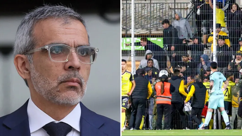 Ministro Cordero advierte con paralizar el fútbol chileno tras incidentes en Copa Chile, cedida