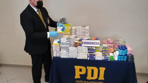 PDI desarticula red de distribución de fármacos que se comercializaban ilegalmente en la región de La Araucanía
