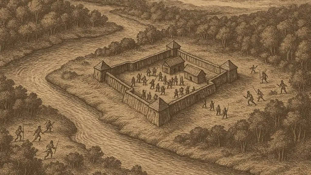 Un fuerte español fue la primera presencia de la corona en la zona., Imagen generada con IA