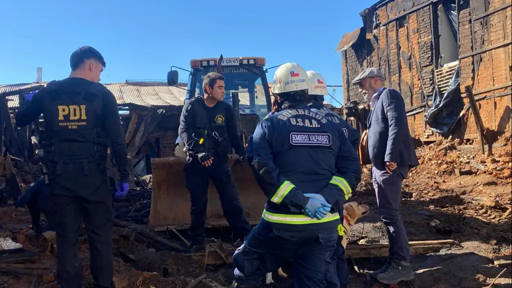 Incendio en sector Echaurren., Cedida