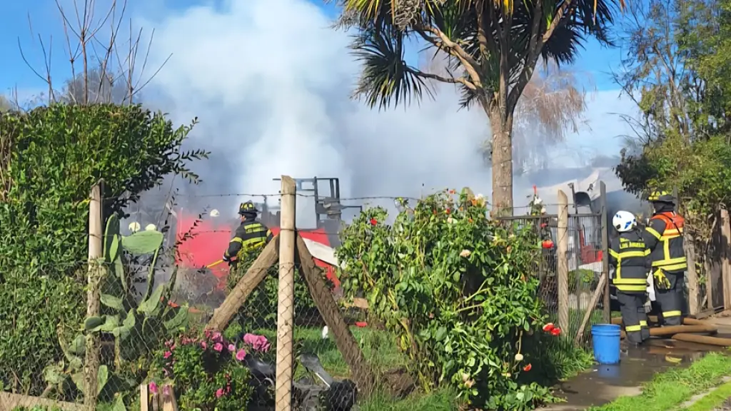 Incendio sector San José Los Ángeles
