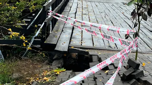 Frente de mal tiempo obliga al cierre del puente Bulnes en Yumbel