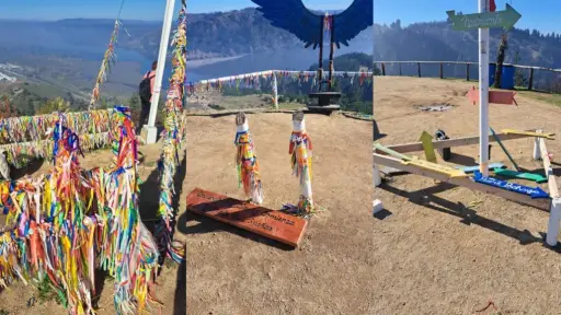  Vandalizan y destruyen el turístico Columpio de los Deseos en mirador de San Rosendo