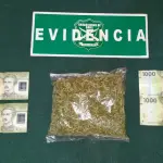 Carabineros incautó droga y dinero en efectivo., Cedida