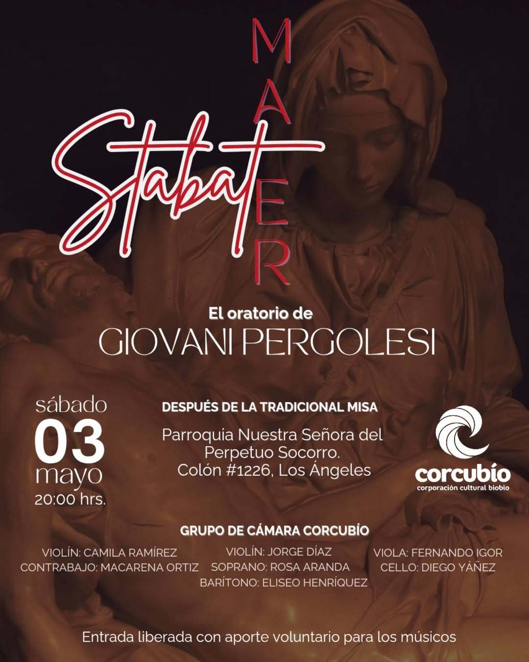 Concierto de cámara gratuito tomará lugar en Los Ángeles: estrenarán  / Corcubio