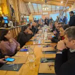 Reunión seguridad por atentado a central hidroeléctrica Rucalhue., Cedida