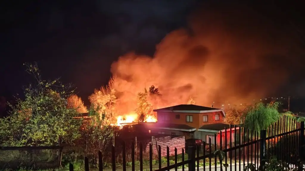 Incendio en Yumbel., Cedida