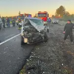 Accidente en Ruta Q-90., FB: Emergencias Laja