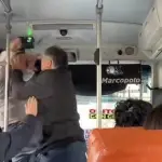 Oficial de Bomberos de Viña del Mar protagoniza violenta pelea con chofer de microbus, Cedida