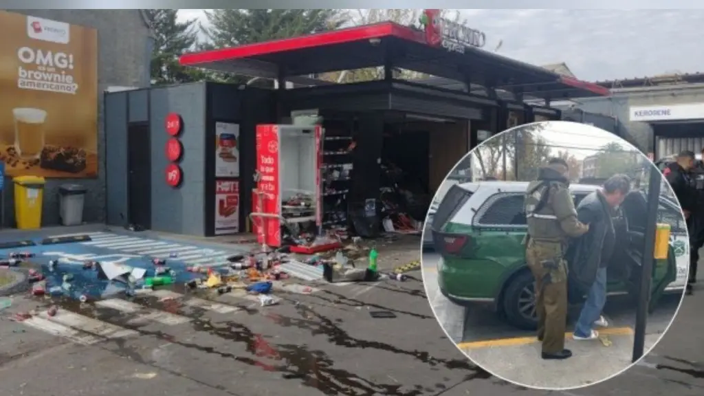 Conductor ebrio protagonizó doble homicidio en Copec de Providencia, Carabineros