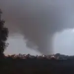 Registro histórico de tornado en Los Ángeles ocurrido el 30 de mayo de 2019., Redes Sociales