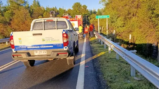 Precaución en la ruta: accidente de tránsito en puente Rucue - Antuco