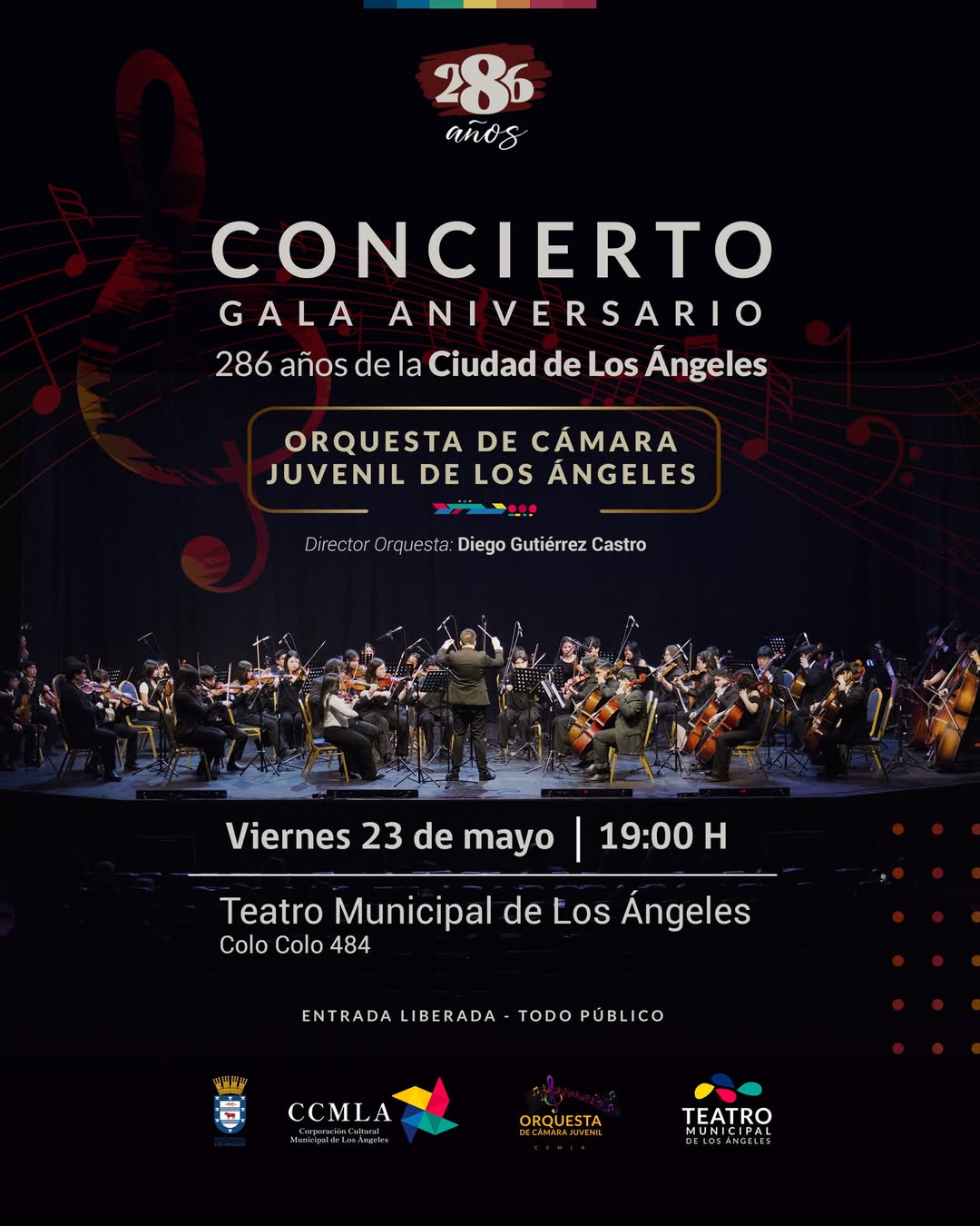 Concierto Gala Aniversario Nº 286 Los Ángeles  / CCMLA 