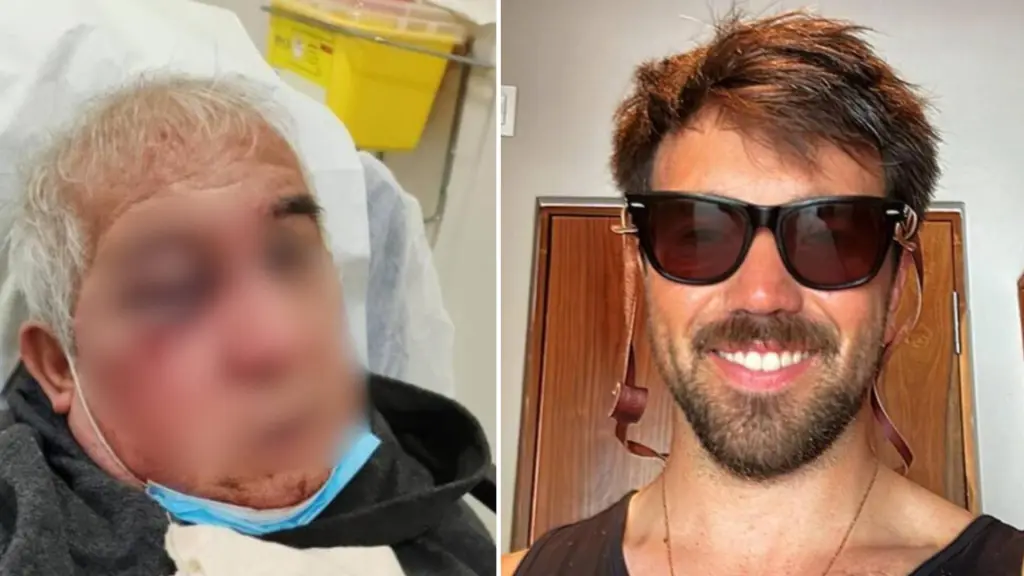 La víctima, Guillermo Oyarzún, de 70 años, fue atacado mientras realizaba una ronda nocturna en el edificio donde trabajaba como conserje., T13.