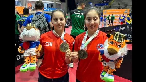 Ignacia Jiménez se corona campeona sudamericana en dobles damas de tenis de mesa