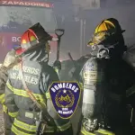 El incendio se registró en en el sector Los Guaraníes, específicamente entre las calles Los Omaguacas y Bogotá, en Villa Las Américas., Cuerpo de Bomberos de Los Ángeles