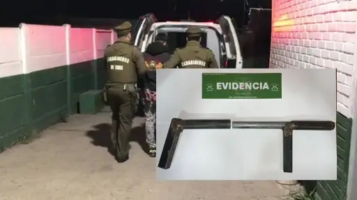 Detienen a dos menores en Nacimiento por portar munición y una escopeta artesanal