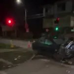 Violento accidente de tránsito deja un vehículo destruido en Los Ángeles, La Tribuna