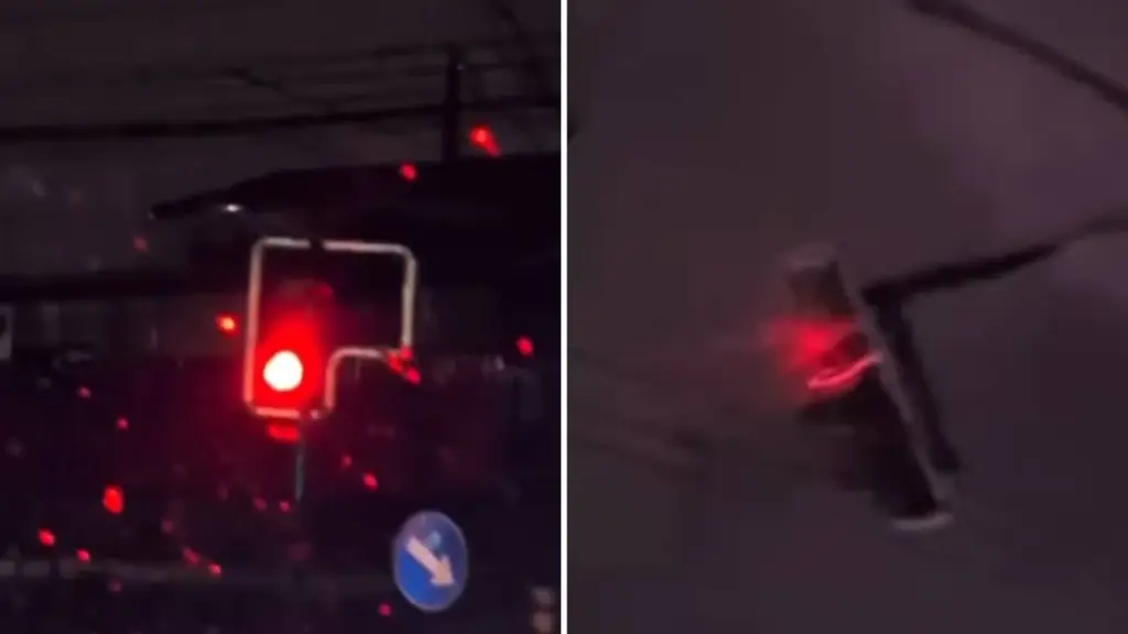 Caída de semáforos en sector norte de Los Ángeles tras intensas ráfagas de viento, La Tribuna