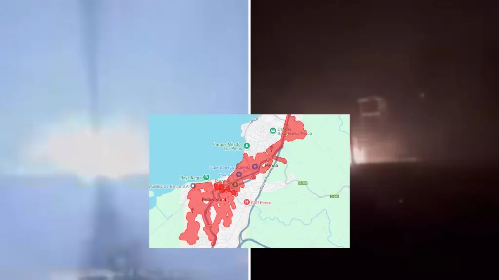 Explosión en subestación eléctrica de Penco alarmó a vecinos durante la noche del sábado, La Tribuna