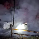 Incendio destruye por completo una vivienda en Santa Bárbara, Bomberos de Santa Bárbara