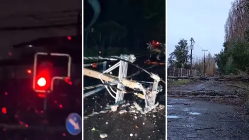 Sistema frontal: Municipalidad de Los Ángeles reporta múltiples emergencias durante su primera noche