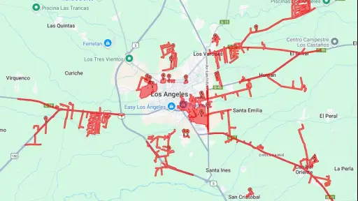 Los Ángeles presenta más de 38 mil clientes sin electricidad producto del sistema frontal