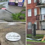 Los Ángeles caída de letreros
