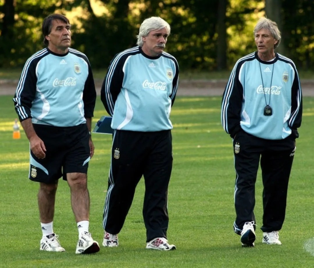 Hugo Tocalli, Gerardo Salorio y José Pékerman / Cedida