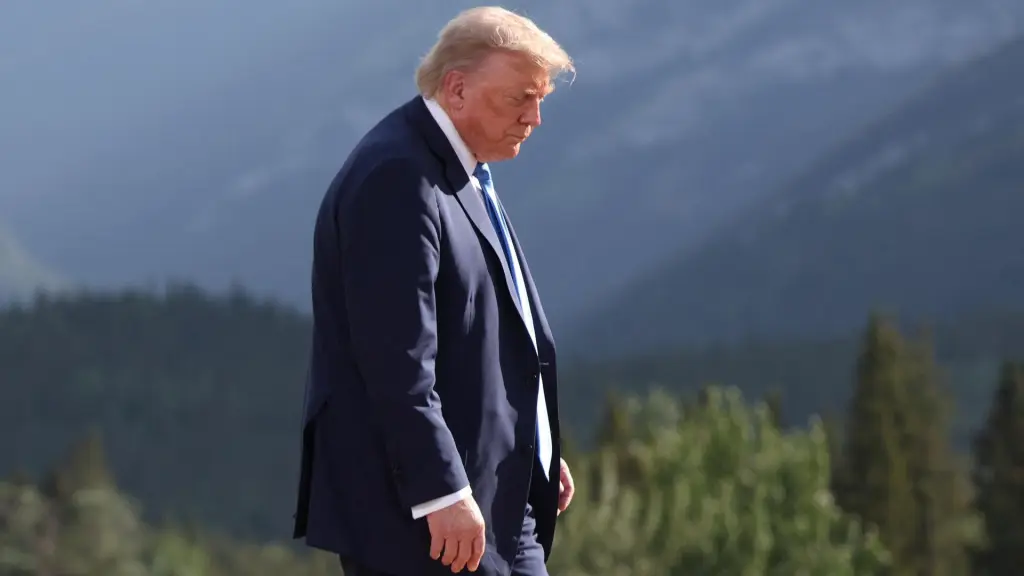 El presidente de los Estados Unidos, Donald Trump, dejó este miércoles abierta la posibilidad de un ataque militar contra Irán,  EFE/EPA/SUZANNE PLUNKETT / POOL ////////// Kananaskis (Canada), 16/06/2025