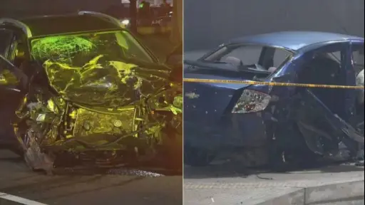 Persecución policial termina con dos inocentes fallecidos en Santiago