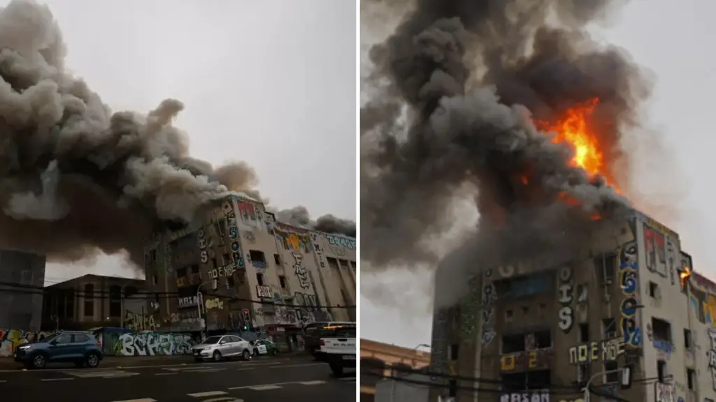 Gran incendio afecta al ex Teatro Pacífico en Valparaíso, Diario La Tribuna