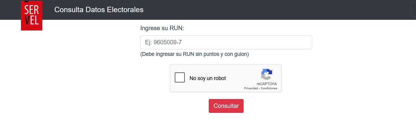 Consulta con tu rut si fuiste designado como vocal de mesa / Servel