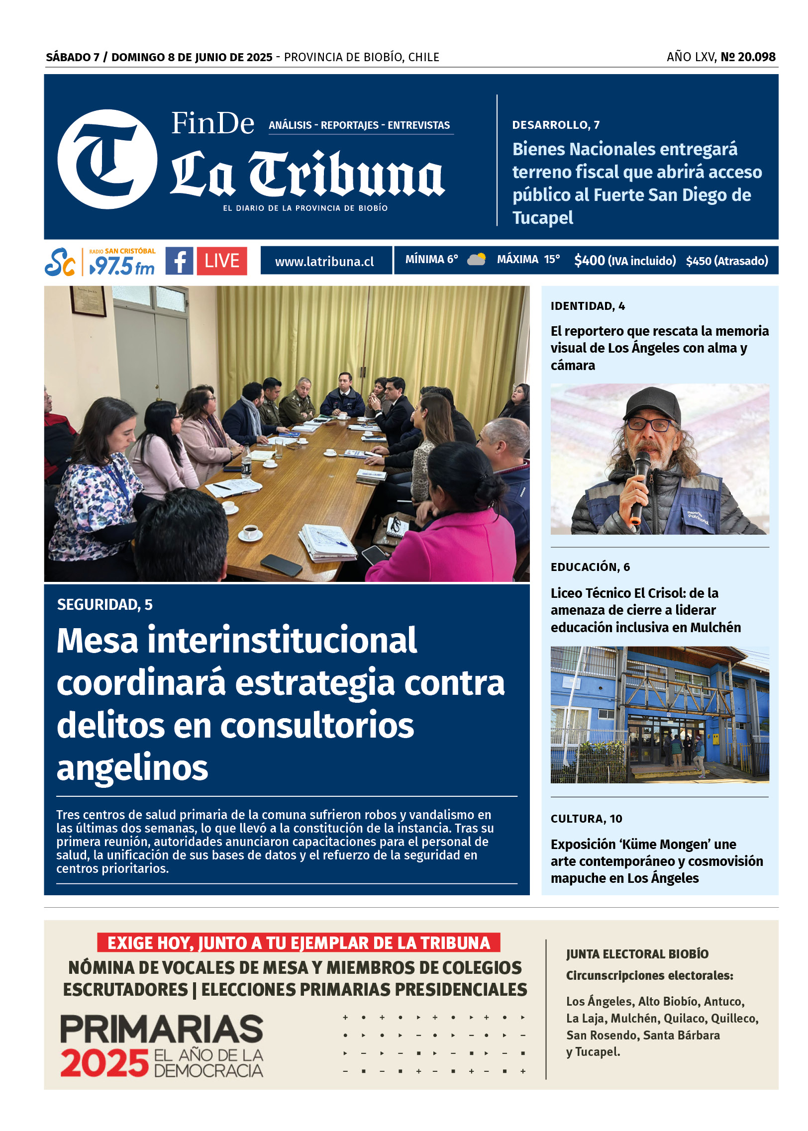 Edición Diario La Tribuna / Diario La Tribuna