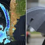 Se esperan vientos de hasta 40 km/h y acumulados de lluvia entre 1 a 4 mm en localidades como Puerto Natales y Villa O’Higgins., Referencial | Meteored